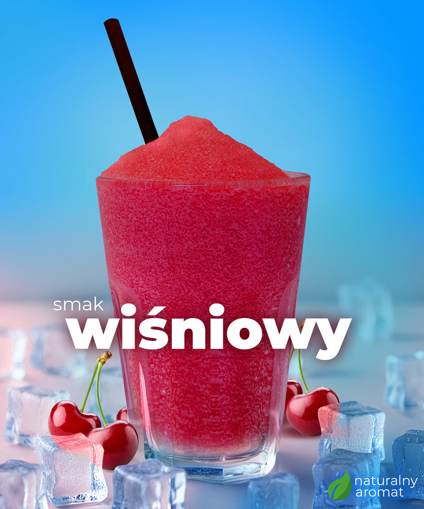 Granita powder with cherry flavor