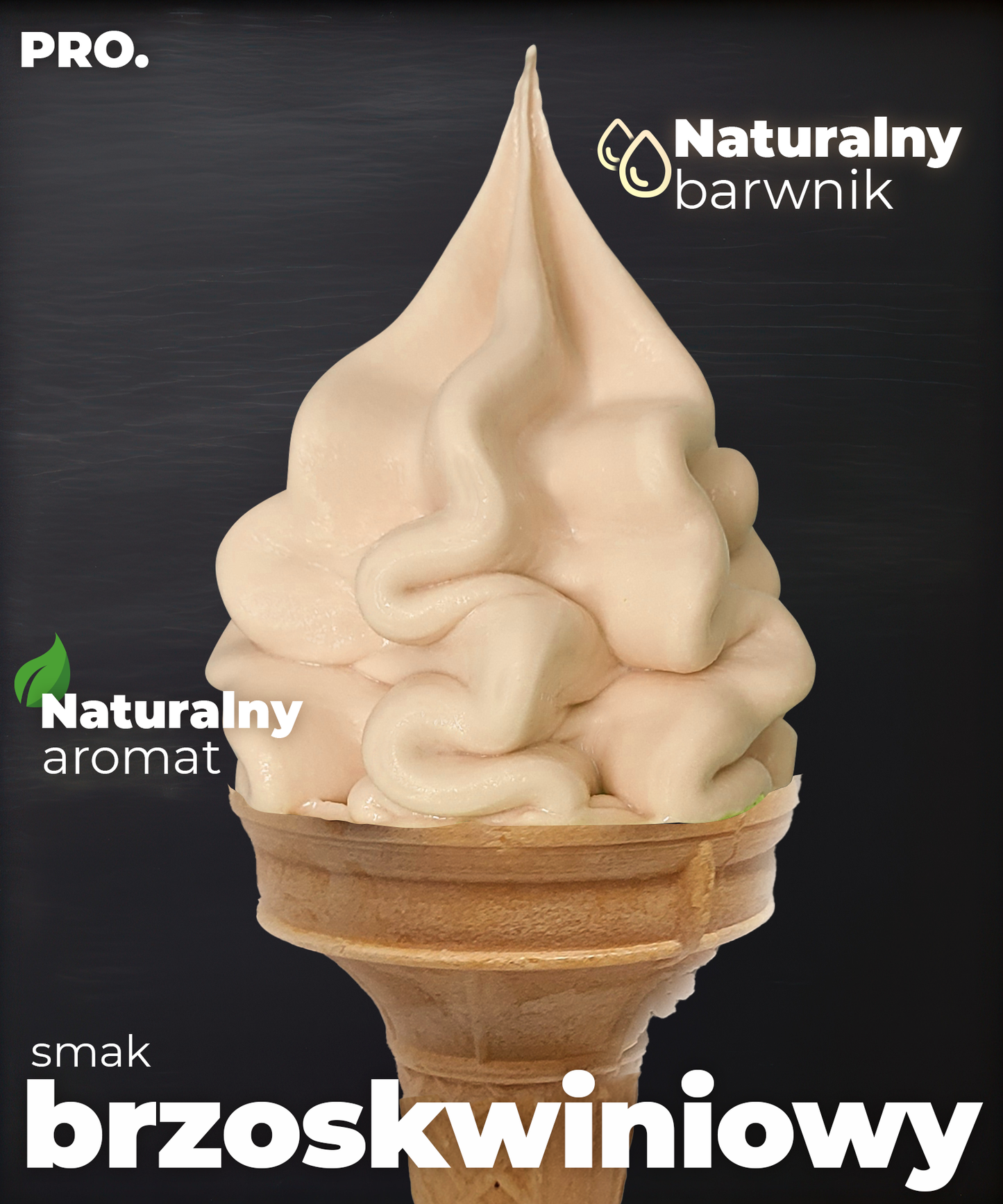 Lody o smaku brzoskwiniowym - PRO.