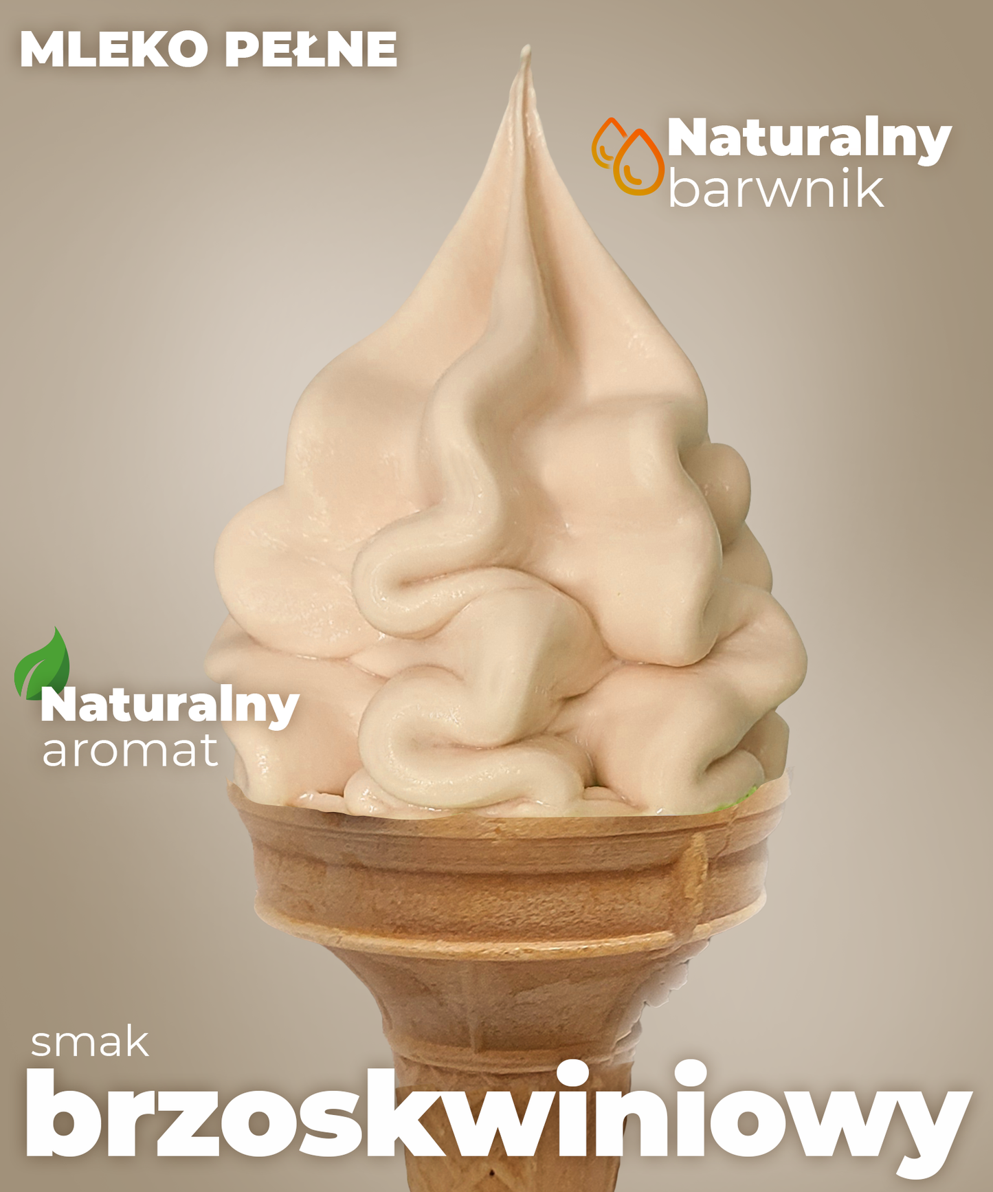 Lody o smaku brzoskwiniowym - Premium