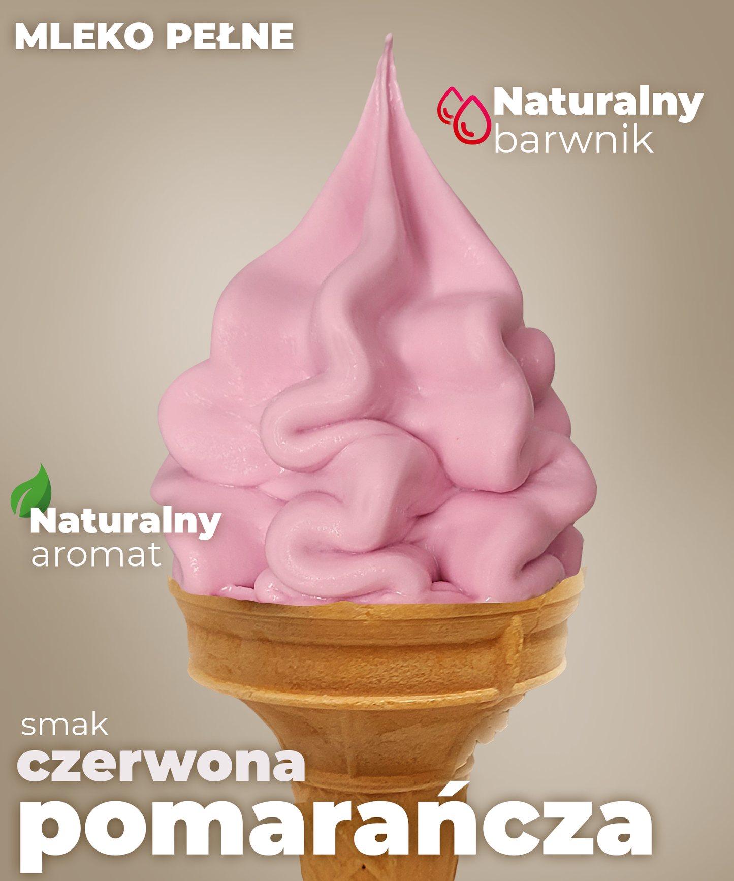 Lody o smaku czerwonej pomarańczy - Premium