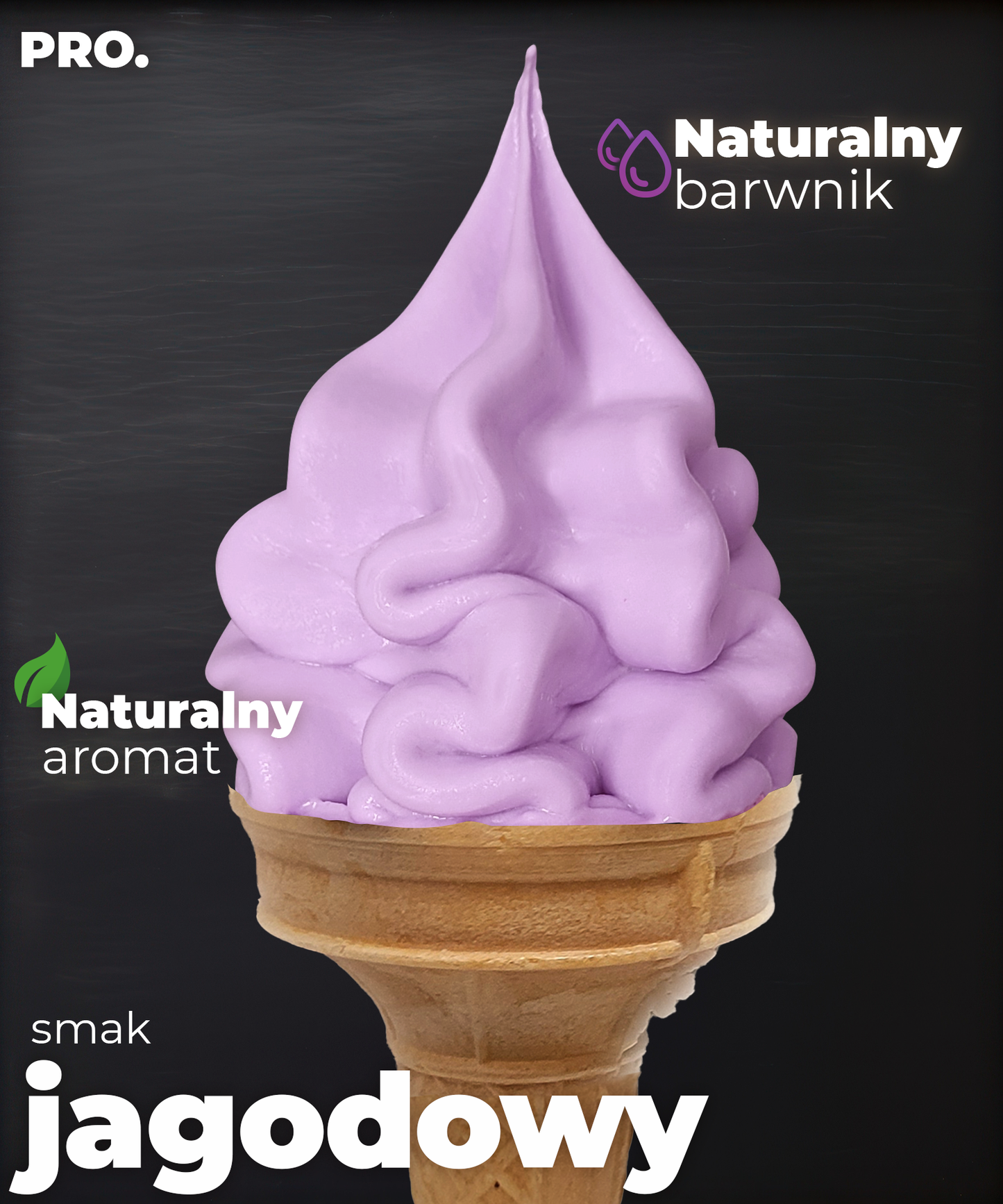 Lody o smaku jagodowym - PRO.