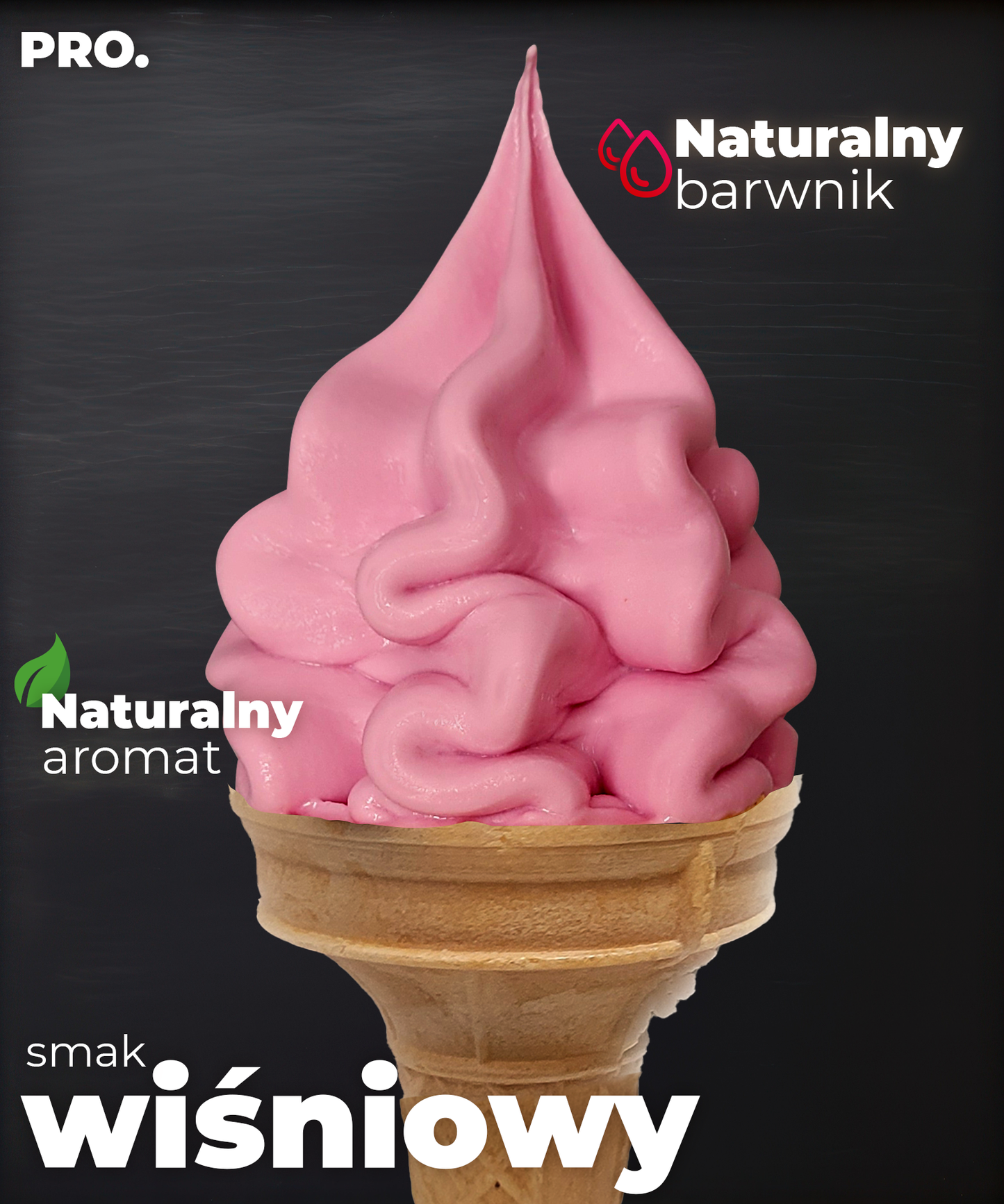 Lody o smaku wiśniowym - PRO.