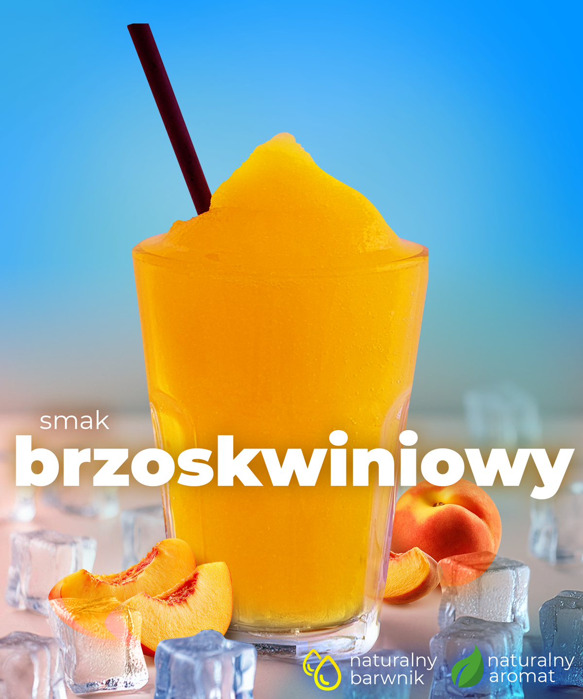 Granita w proszku o smaku brzoskwiniowym