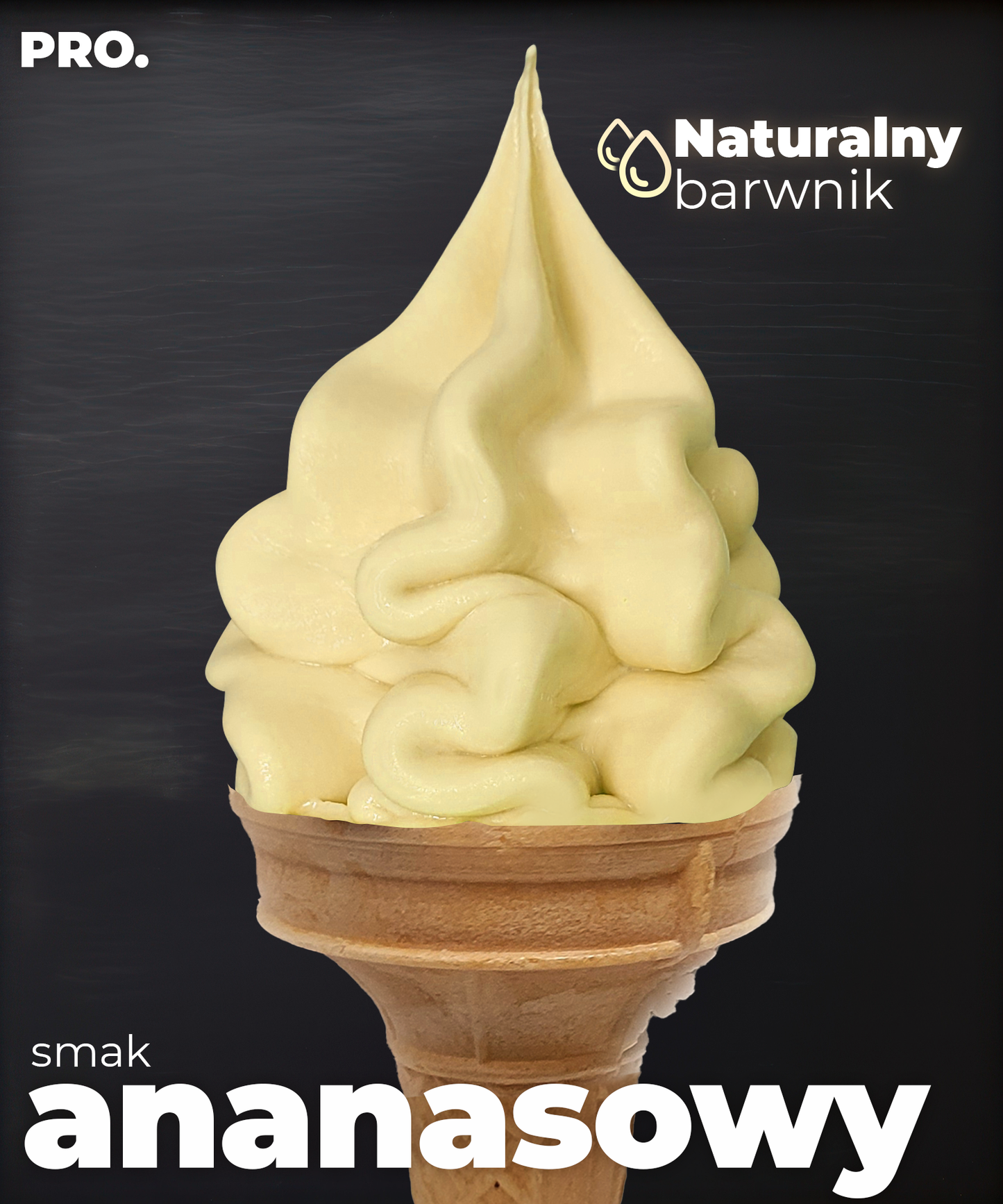Lody o smaku ananasowym - PRO.